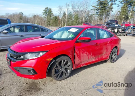 2020 Honda Civic Sport из США, поврежденный, VIN 2HGFC2F81LH563151